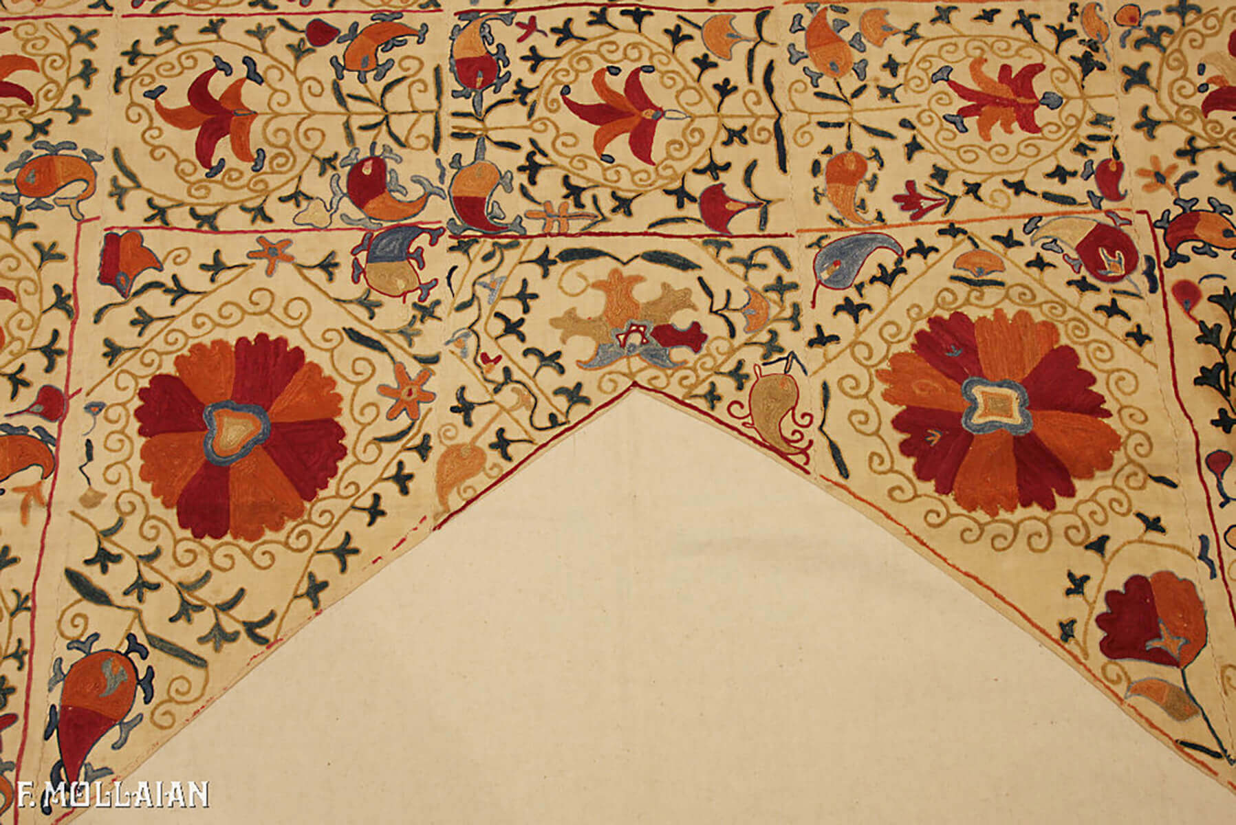 Textile Persan Antique Suzani n°:85856931